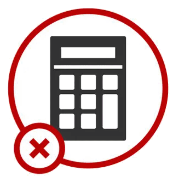 Calculator Not Allowed